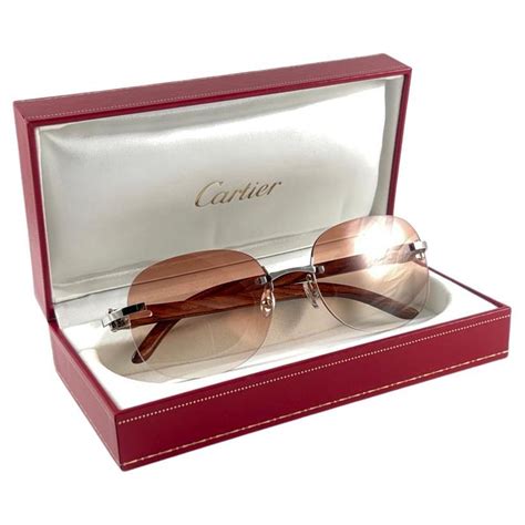 cheap cartier wood sunglasses|rimless big c cartier glasses.